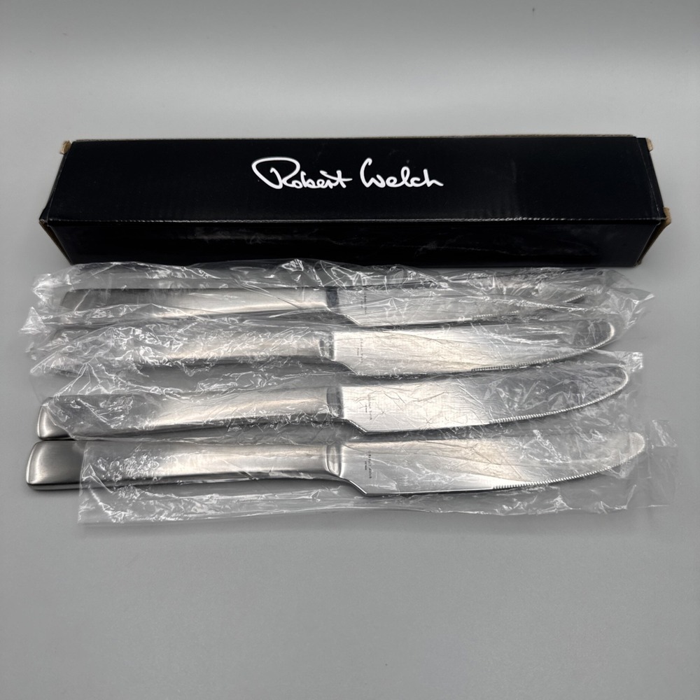 Crate Barrel‎ Robert Welch Foster Lot 4 Knives Stainless Steel Replacement Extra